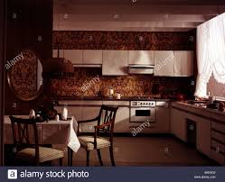 1970s kitchen high resolution stock