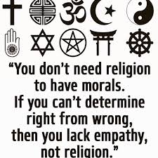 People say, you don't need religions to have morals. Quotes On Religion And Peace Dogtrainingobedienceschool Com