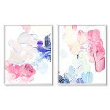 A bedroom is one's own personal heaven, meant for relaxation and rest. Glam Home Office Art Abstract Paintings Diptych Pastel Modern Printable Wall Art Set In Pink B Nursery Paintings Modern Printable Wall Art Handmade Wall Art