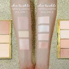 Swatches Of Our Rainforest Of The Sea Skin Twinkle Lighting Palette Volume I And Ii Available Now On Tarte Com Nat Makeup Makeup Obsession Beauty Makeup