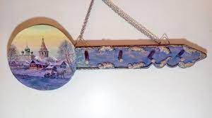 ديكوباج و عجينة سيراميك علي مفتاح خشب مميز decoupage development
