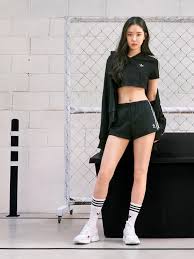 Adidas Fitness Outfit Ulzzang Korean Girl Asianstyle Koreanfashion Japanesestyle Ulzzang Skinny Girl Body Ulzzang Fashion Fashion Outfits