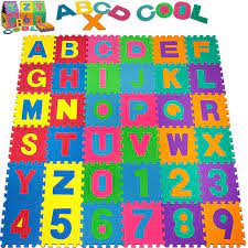 Educational and ideal for child's development. Baby Alphabet Number Foam Exercise Floor Kids Puzzle Play Mat Flooring Tile Game Playmat Tiles Game Letters For Kids