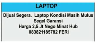Maybe you would like to learn more about one of these? Berdasarkan Jenisnya Teks Iklan Tersebut Termasuk Dalam Teks Iklan A Iklan Pengumumanb Iklan Brainly Co Id