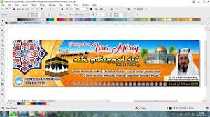 Harap dimaklumi jika terdapat banyak kekurangan bahkan kesalahan dalam pembuatan contoh desain banner ini dan berikut contohnya : Desain Spanduk Isra Miraj 1442 H 2021 M Youtube
