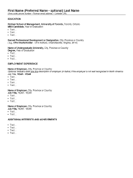 Writing a resume for mba programs is slightly different from the way you usually make a resume. Mba Resume Template From Rotman