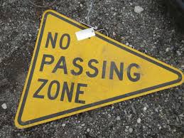The purpose of this larger size on conventional highways is to provide added visibility of the sign for motorists. Albrecht Auctions Large Older No Passing Zone Sign