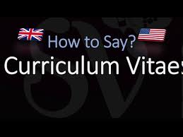 Maybe you would like to learn more about one of these? How To Pronounce Curriculum Vitae Correctly Meaning Pronunciation Youtube