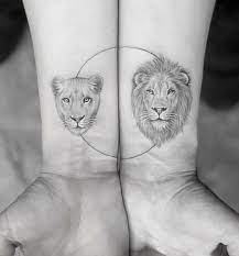 Lion Tattoo Meaning Lion Tattoo Ideas For Men And Women With Photos Best Couple Tattoos Lioness Tattoo Couple Matching Tattoo