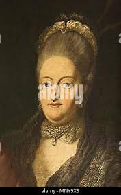 English: Maria Anna Josepha of Bavaria (1734-1776), Margravine of  Baden-Baden (detail of a family portrait) . 1761. 856 Maria Anna Josepha of  Bavaria, detail Stock Photo