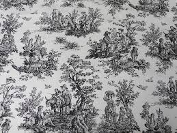Black And White Toile Fabric By The Yard Toile Tales Village Antiques Toile Wallpaper Black Toile Shabby Chic Sale