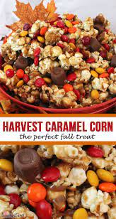 Harvest Caramel Corn Recipe Snack Mix Recipes Popcorn Mix Recipes Caramel Corn