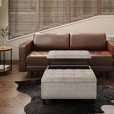 Choose a contrasting fabric to make your ottoman pop next your sofa or get a matching collection to give your living room a cohesive look. 36 Elliot Coffee Table Storage Ottoman Faux Leather Wyndenhall Storage Ottoman Coffee Table Storage Ottoman Ottoman