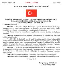 Ancak bu bölümler ilgili kısmın kapsamına giren materyalin yayımlanmadığı günlerde rezmi gazete'de yer almaz. Aa Nin Denetimi Cumhurbaskanligina Verildi Son Dakika