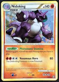 Gaming quiz / horned pokémon random gaming or pokémon quiz can you name the pokémon that have horns or antlers of some kind? Pokemon Card New France Nidoqueen Hs 28 102 Triumph Pokemon Individual Cards Pokemon Trading Card Game