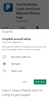 Review the information, then click on agree and continue to complete your request. Paypal Mobile Cash Send And Request Money Fast Paypal Mobile 44 100m Google Play Complete Account Setup Crespojayleen58 Gmailcom Add A Payment Option To Complete Your Account You Won T Be Charged Unless You