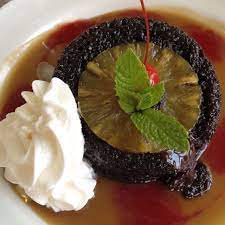 Warm Chocolate Lava Pineapple Upside Down Cake Only At Bahama Breeze Sweet Savory Cupcake Cakes Pineapple Upside Down Cake