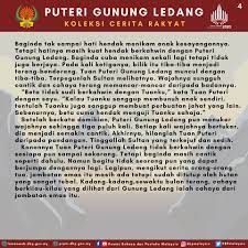 Kisah seram ulek mayang berdasarkan kisah benar. Mrsm Besut Koleksi Cerita Rakyat Puteri Gunung Ledang Facebook