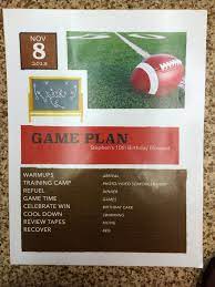 Game Plan For 10 Year Old Boy Football Themed Party Football Theme Party Football Birthday Party How To Plan