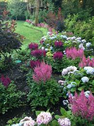 Astilbes And Hydrangeas In June Beautiful Gardens Garden Planning Garden Inspiration