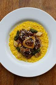 Sam Cooks Food Osso Buco With Risotto Milanese Smoked Bone Marrow And Gremolata