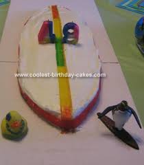 8 white chocolate cake w/almond buttercream frosting. Coolest Surfboard Cake