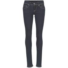 S'il était autrefois un vêtement typiquement masculin, le jean est désormais devenu un basique de la mode féminine. Pepe Jeans New Brooke M15 Blau Kostenloser Versand Spartoo De Kleidung Slim Fit Jeans Damen 67 92