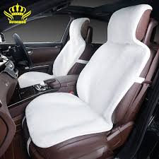 2015for 2 Front Car Seat Covers Faux Fur Cute Car Interior Accessories Cushion Cover Styling Winter New Plush Car Interior Accessories Car Seats Carseat Cover