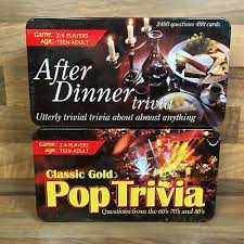 Some games are timeless for a reason. After Dinner Trivia Classic Gold Pop Trivia Game 4800 Questions 800 Cards 11 95 Picclick Uk