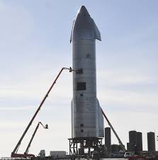 Starship prototype rocket sn9 stands on the company's launchpad in boca chica, texas. Sp6u4p Ymc4zim