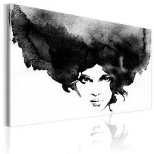 Black And White Canvas Pictures Uk East Urban Home Storm Of Thoughts Graphic Art Print On Canvas In 2020 Black White Canvas Canvas Prints White Prints