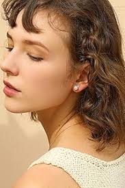 Amazon.com: S.Leaf Cat Pearl Earrings for Women Sterling Silver  Hypoallergenic Flat Back Stud Cat Memorial Earrings Best Friend Birthday  Gifts for ...