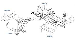A complete set of nos usa exhaust manifolds with nos usa california spec muffler. Exhaust Parts For Ferrari 308 208 288 Gto F40 Superformance