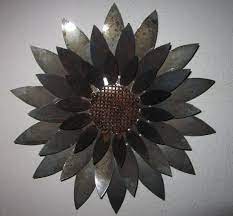  3d Sunflower Metal Art On Etsy 45 00 Metal Art Wall Art Designs Art