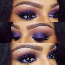 Stunning Purple Eye Makeup For Dark Brown Eyes Purple Eye Makeup Eye Makeup Gorgeous Makeup