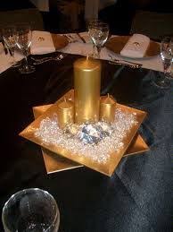Use a crafts punch to cut out the corner of one napkin, then slip a contrasting color napkin in between for a standout shape. Black And Gold Cocktail Party Decorations Novocom Top
