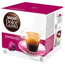 Enjoy our wide variety of quality coffee machines in the comfort of your own home. Capsules Dolce Gusto Espresso 16 Capsules