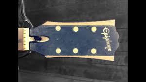 I am collaborating with leslie right now to build him a custom variation of his current guitar along the lines. Les Paul Headstock Conversion Epiphone To Gibson Youtube