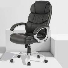 Walmart office chairs also have features such as comfortable armrests for those working long hours, as well as offer mobility in the form of wheels. Ergonomic Office Chair Desk Chair Computer Chair With Lumbar Support Arms Headrest Task Rolling Swivel Pu Leather High Back Executive Chair For Women Adults Black Walmart Com Walmart Com