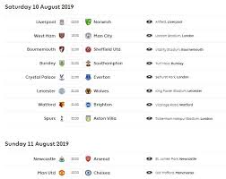 Berikut ini klasemen liga inggris terbaru. Jadwal Liga Inggris 2019 2020 Siaran Langsung Tvri Mola Tv Romeltea Online