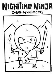 Nighttime Ninja Coloring Page Ninja Crafts Japanese Japanese Culture