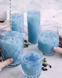 How much does the shipping cost for blue pea flower tea? Iced Blue Tea Latte Made With Bluechai Butterfly Pea Flowers Unsweetened Vanilla Almond Milk On Ice Butterfly Pea Flower Tea Tea Latte Flower Tea