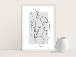 Male Body Art Man Line Drawing One Line Art Single Line Etsy Male Body Art Modern Art Prints Line Drawing Drawing a human body is a challenging project, but here are some simple steps to get you started. male body art man line drawing one line