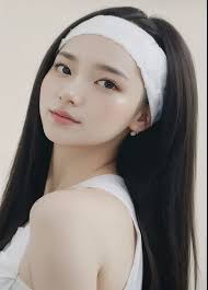 A woman with long black hair wearing a white headband - SeaArt AI