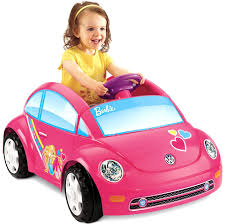 Girls Car Powerwheels Barbie Pink Ride Along Mini Car For Toddlers Kids Gift Barbie Power Wheels Volkswagen New Beetle Power Wheels