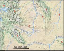 Wyoming Mountain Ranges Map Modified Map From United States Geological Survey (Usgs) National Map... |  Download Scientific Diagram