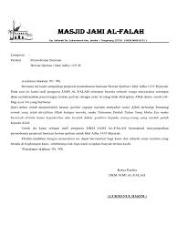 Contoh surat permohonan daging qurban. Proposal Permohonan Bantuan Hewan Qurban Idul Adha