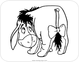 Eeyore christmas tree coloring page. Eeyore Coloring Pages Eeyore Images Disney Coloring Pages