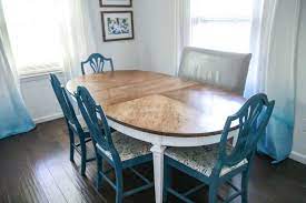 I left you with this: How To Refinish A Worn Out Dining Table Lovely Etc