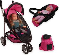 Buy Mommy Me Baby Doll Stroller Foldable Doll Jogger 2 In 1 Stroller And Infant Seat Carrier With Basket Swiveling Wheels And Free Carriage Bag Online In Italy B0058wlrc0